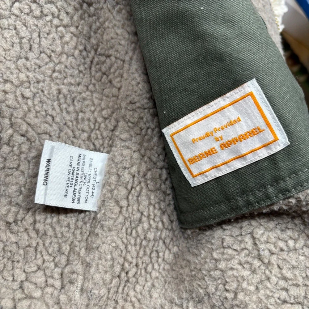 Ridgecut‎ Sherpa Lined Canvas Vest Tractor Supply 85th Anniversary Green L
